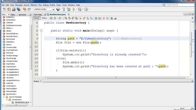 Creating a folder in java смотреть онлайн