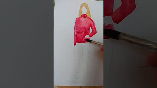 Наброски фигуры человека в цвете. смотреть онлайн