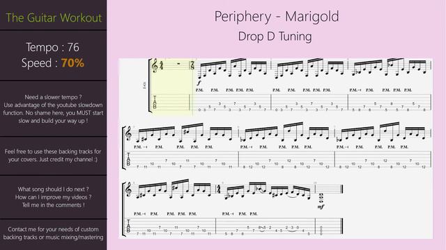 The Guitar Workout - Periphery - Marigold (Drop D Tuning) смотреть онлайн