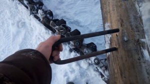 Готовлю гусеницу к МтЗ для чистки дорог в делянку.