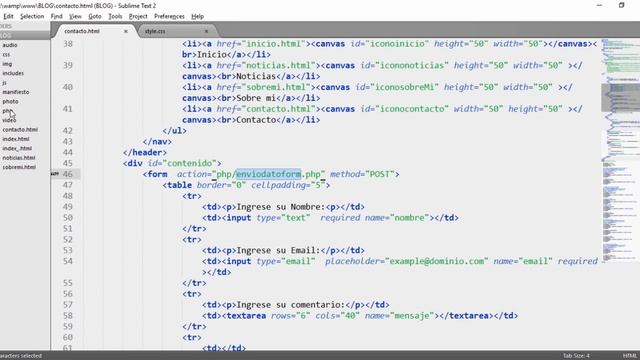 60. Creación de un Blog Con HTML5 Y CSS3 - Creación del archivo PHP [Diseño de formulario] смотреть онлайн