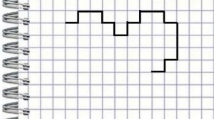 Сердечко. Графический диктант по клеточкам.