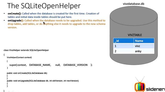 ANDROID TUTORIAL SQLite Database Schema смотреть онлайн