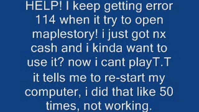 Maplestory/Game guard error 114....HELP!{Fixed} смотреть онлайн