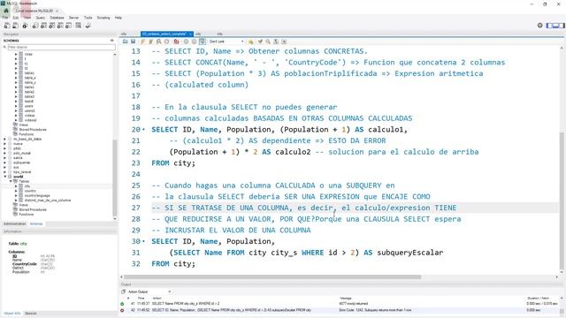 ERROR 1241 Operand should contain 1 column(s) | ERROR 1242 Subquery returns more than 1 row смотреть онлайн