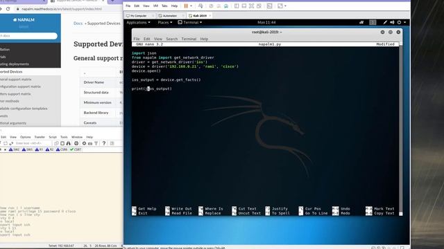 3.1 Automation with Napalm смотреть онлайн