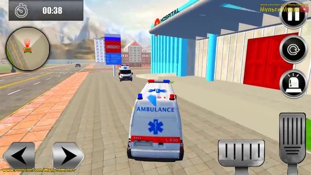 Ambulance Rescue Van Drive 3D Simulator - Doctor City Transport Driver - Best Android GamePlay смотреть онлайн