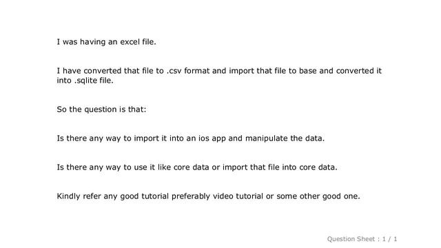 iOS : How to import an .sqlite3/.sqlite file to ios application? смотреть онлайн