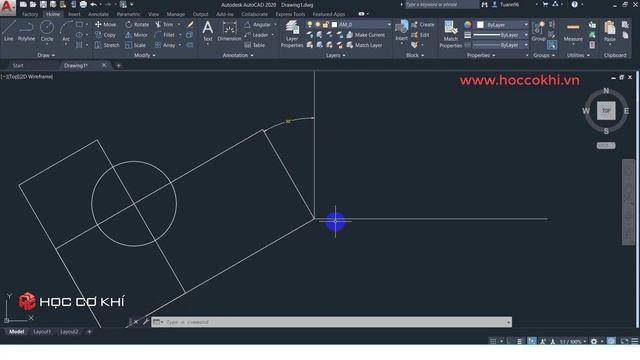 [hoccokhi] Bài 2.11 - Hướng dẫn lệnh Rotate trong AutoCAD | Khóa học AutoCAD MIỄN PHÍ смотреть онлайн