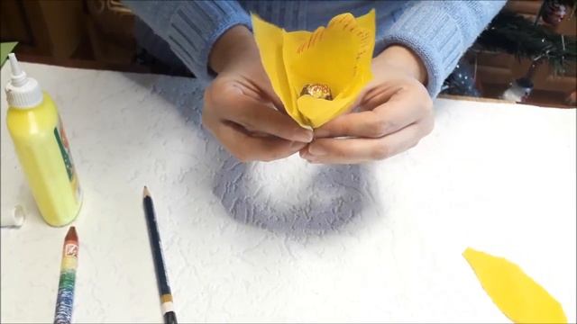 Как сделать цветы орхидеи из гофрированной бумаги смотреть онлайн