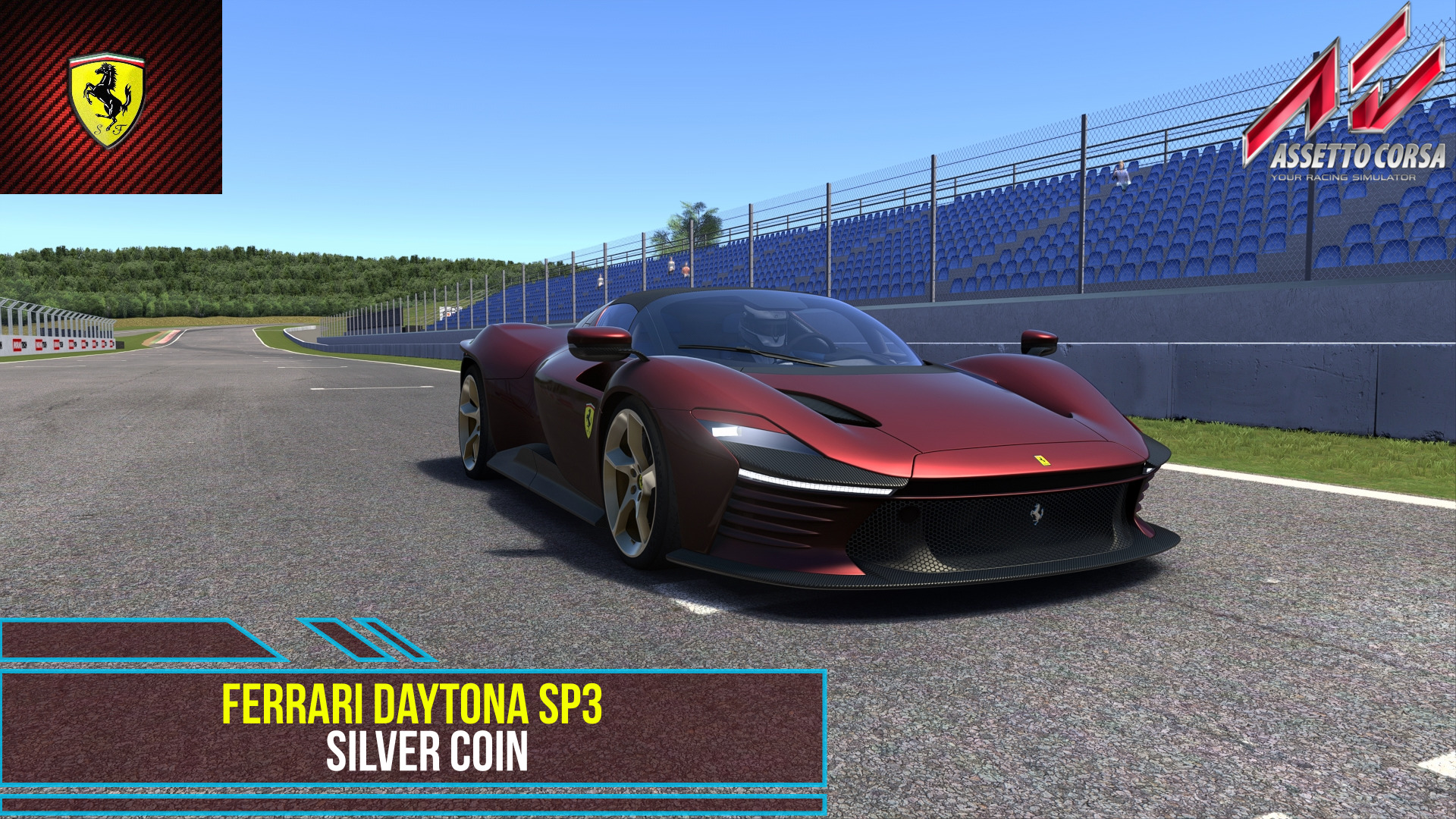 Ferrari Daytona SP3 2022 - Silver Coin Circuit | Assetto corsa. смотреть онлайн