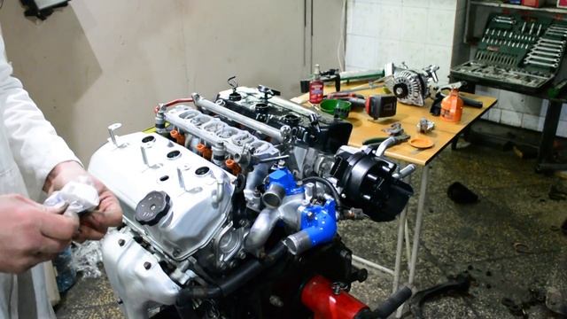 Galant 8 кузов EA5A ремонт двигателя 6A13. Часть 24-я. смотреть онлайн