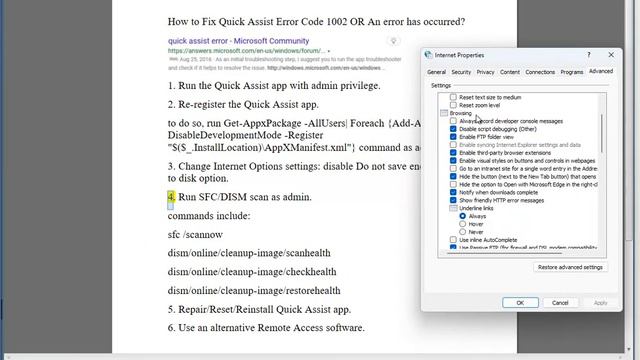 Fix Quick Assist Error Code 1002 OR An error has occurred on Windows смотреть онлайн