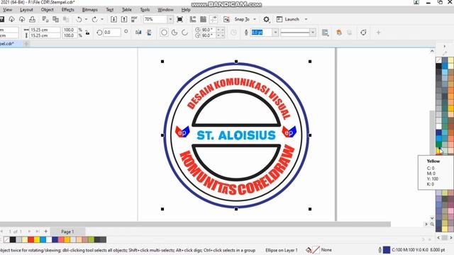 TEMPLATE DESAIN STEMPEL TERBARU DI CORELDRAW/FILE CDR 2021 смотреть онлайн