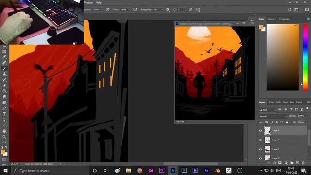 Read Dead Redemption || Digital Art || Photoshop смотреть онлайн