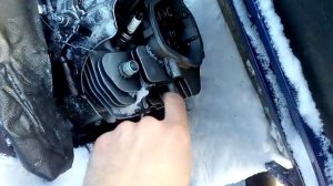 Мотобуксировщик бурлак 15 л.с. замена прокладки гбц часть 2