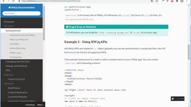 NW.js быстрый старт (одним дублем) смотреть онлайн