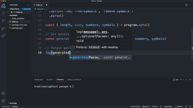 Build a Node.js Password Generator смотреть онлайн