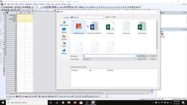 How to import data in Origin software. (.txt, .dat, .csv, .xlsx, ASCII, Multi ASCII Files) смотреть онлайн