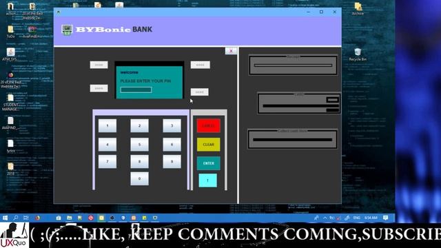 ATM system using java SWING GUI смотреть онлайн