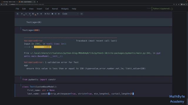 The (Awesome!) Pydantic library for creating self-validating Data Models смотреть онлайн