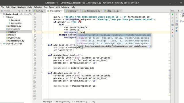 Python GUI Tutorial - 76 -PhoneBook App - Delete person смотреть онлайн