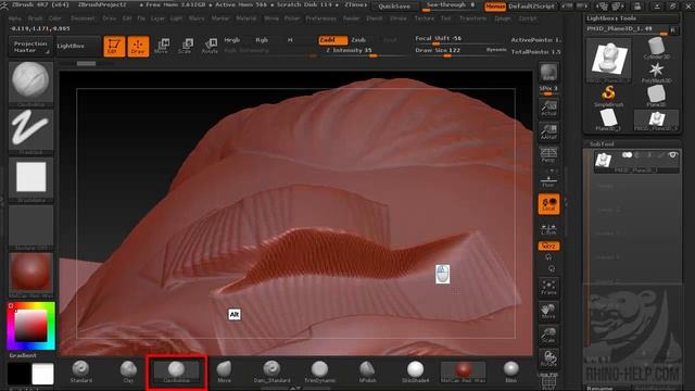 Базовая настройка кисти в ZBrush смотреть онлайн