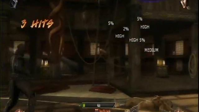 Mortal Kombat 9 - Noob Saibot 62% midscreen/corner combos смотреть онлайн