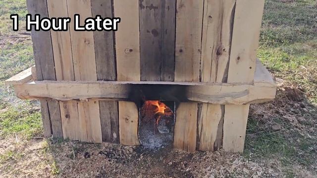 Giant Sawdust Stove | Burning for 72 Hours смотреть онлайн