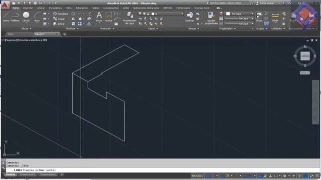 Pieza isometrica en AutoCAD 2016 Principiante смотреть онлайн