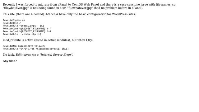DevOps & SysAdmins: CWP7 - mod_rewrite not working? смотреть онлайн