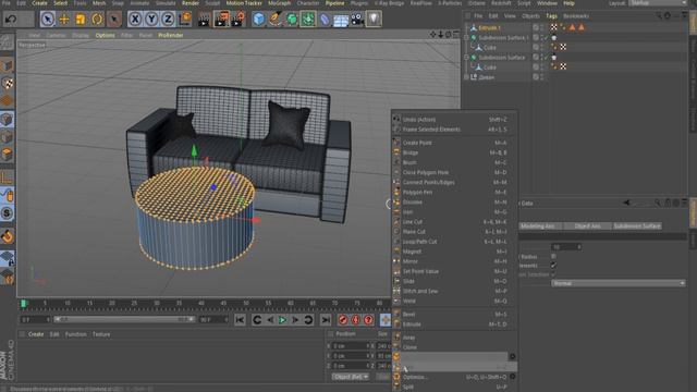 ИНТЕРЬЕР в Cinema 4D для новичков | Octane рендер | 3D моделирование | Ткань в Cinema 4D смотреть онлайн