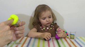 Пердушки лизуны в баночках издающие прикольные звуки Yuk Ploop toys unboxing sli