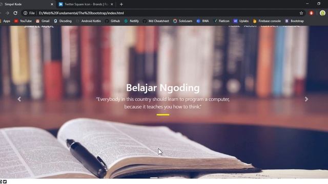 #7 Tutorial Bootstrap - Cara Menggunakan Font Awesome смотреть онлайн