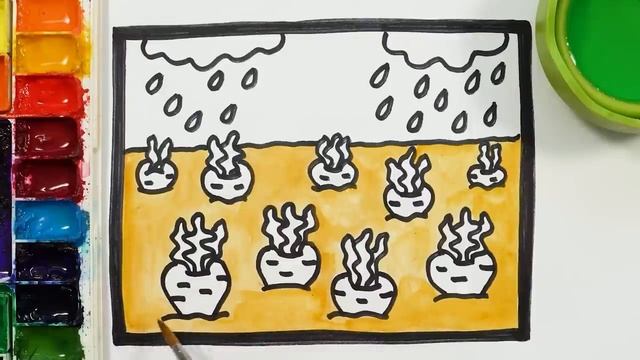 Рисуем фломастерами. Простой милый рисунок. Рисование для детей смотреть онлайн