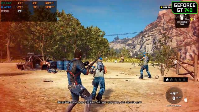 Just Cause 3 on GT 740 - FPS Test смотреть онлайн
