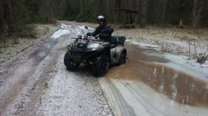 Провалились под Лёд на квадроцикле Балтмоторс Джамбо 700 max ! Вытаскиваем лебедкой