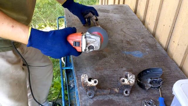 Painting rusty brake calipers Honda Accord CL7 (2008) смотреть онлайн