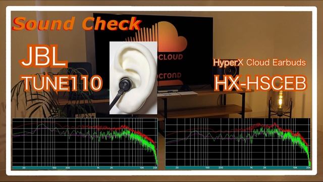 JBL TUNE110 vs HyperX Cloud Earbuds HX-HSCEB [IEMs In-Ear Sound Comparison イヤホン音比較] смотреть онлайн
