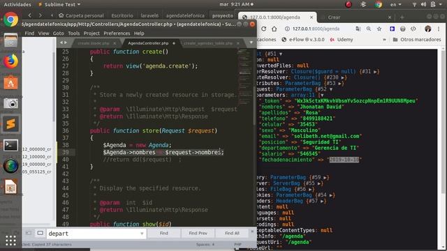 Curso básico de Laravel 6 CRUD - 14 El archivo create, e implementar las funciones create y store смотреть онлайн