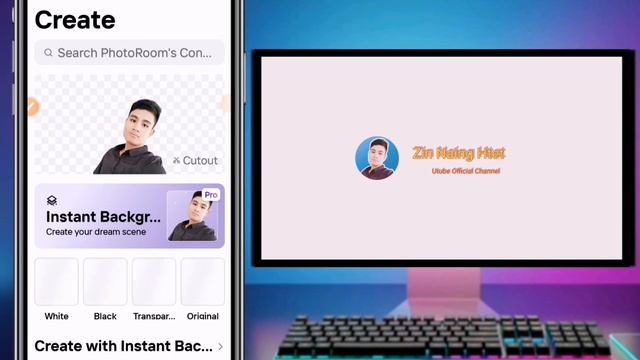 How to edit photoroom/Profileအလှထားချင်သူများအတွက်#photoroomediting смотреть онлайн