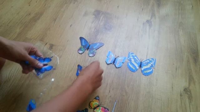 3D Бабочки на стену для декора! Видео обзор посылки!