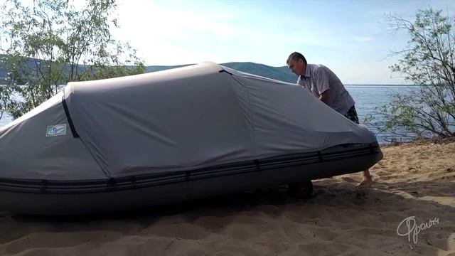 Как установить стояночно-ходовой тент "Фролыч 3в1" для лодок ПВХ смотреть онлайн