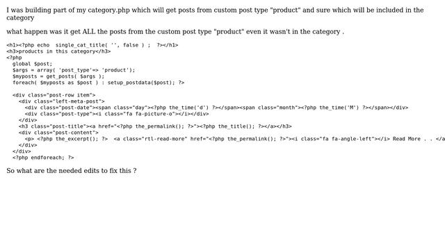 Wordpress: How to edit this code to get the categories in achieve page? смотреть онлайн