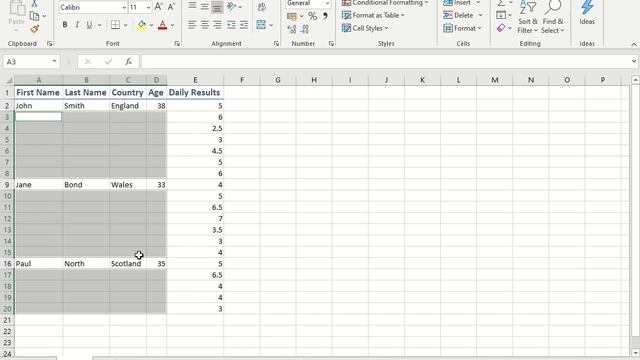 Excel - Fill In Empty Cells using Go To Special } Blanks. смотреть онлайн