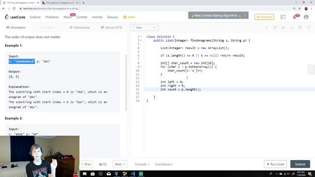 LeetCode 438. Find All Anagrams in a String (Algorithm Explained) смотреть онлайн