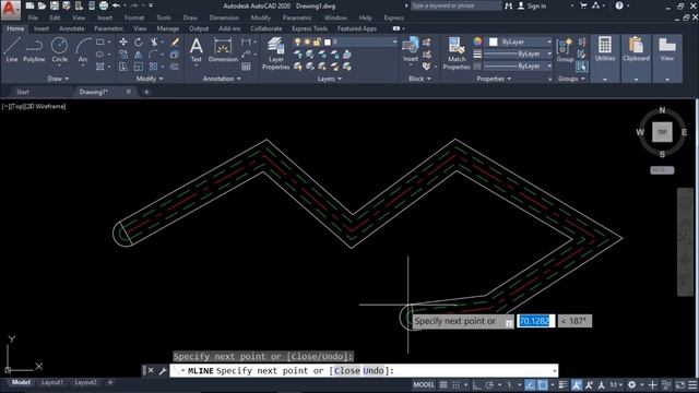 AutoCAD Multiline Command In Hindi - Multiline Style / Multiline Edit Tools With All Options смотреть онлайн
