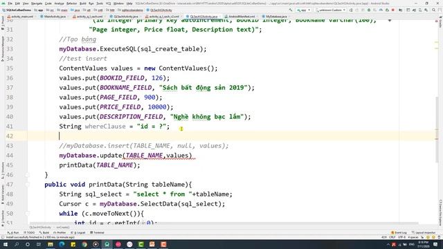 10.5 SQLite - QLSach Thiết kế list view, viết hàm getAll đổ dữ liệu sách vào listview смотреть онлайн