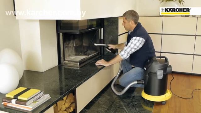 Karcher AD 3.200 - пылесос для золы и сухого мусора смотреть онлайн
