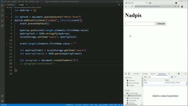 101. Moderní JavaScript - LocalStorage: vypisujeme data z LocalStorage do stránky смотреть онлайн